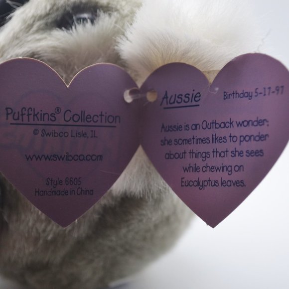 Aussie the Koala Puffkins by Swibco Style 6605 Bean Bag Plush - Picture 8 of 8